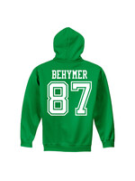 AHUNDYP #87 Aidan Behymer North Dakota Football Sport Hood