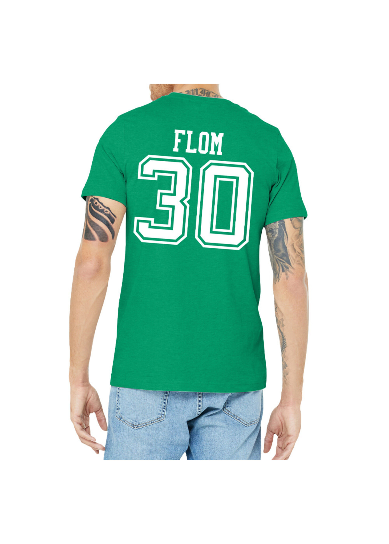 AHUNDYP #30 Hudson Flom North Dakota Football Sport Tee
