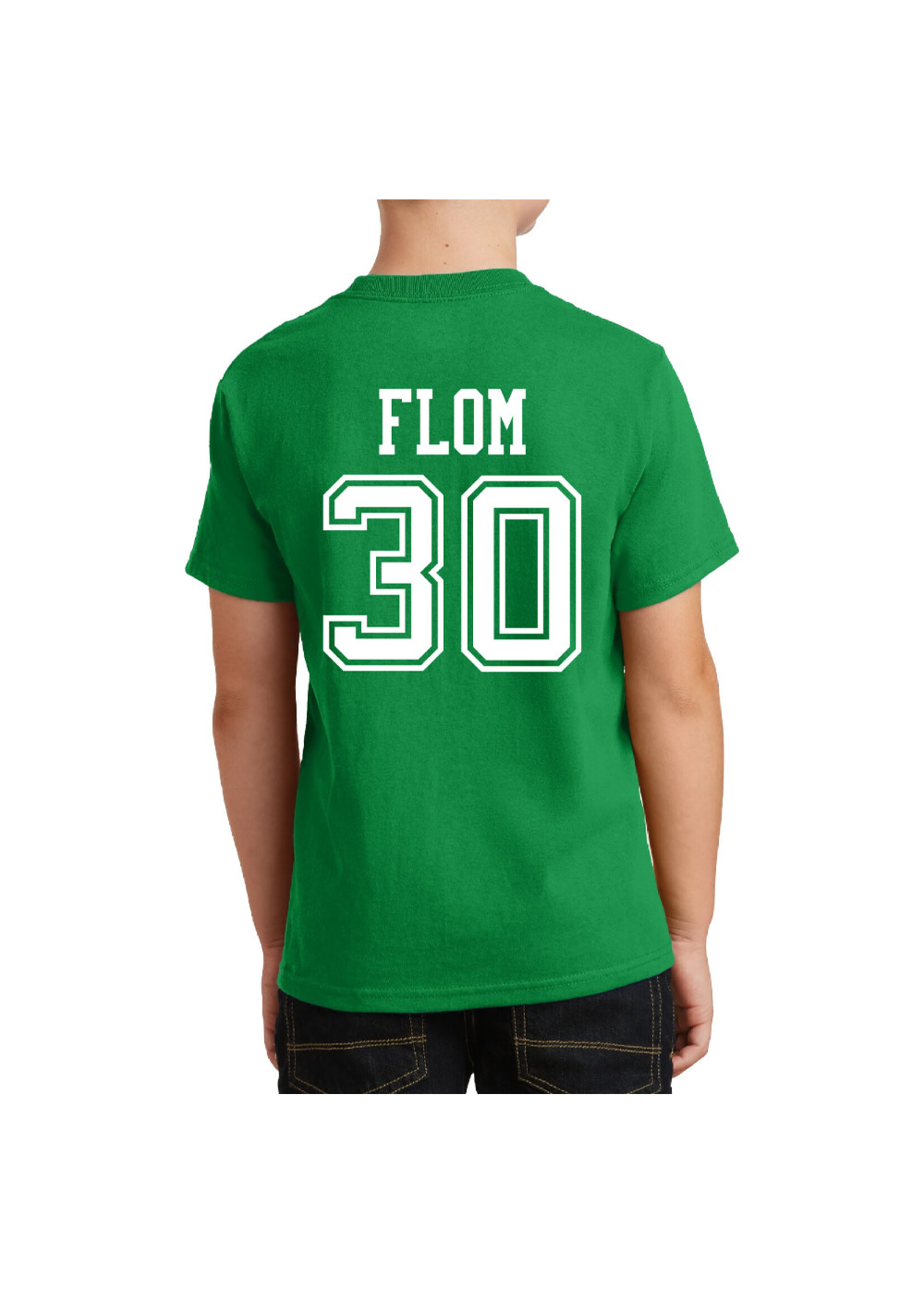 AHUNDYP #30 Hudson Flom North Dakota Football Youth Sport Tee