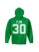 AHUNDYP #30 Hudson Flom North Dakota Football Sport Hood