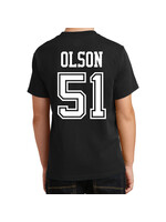 AHUNDYP #51 Caleb Olson North Dakota Football Youth Sport Tee