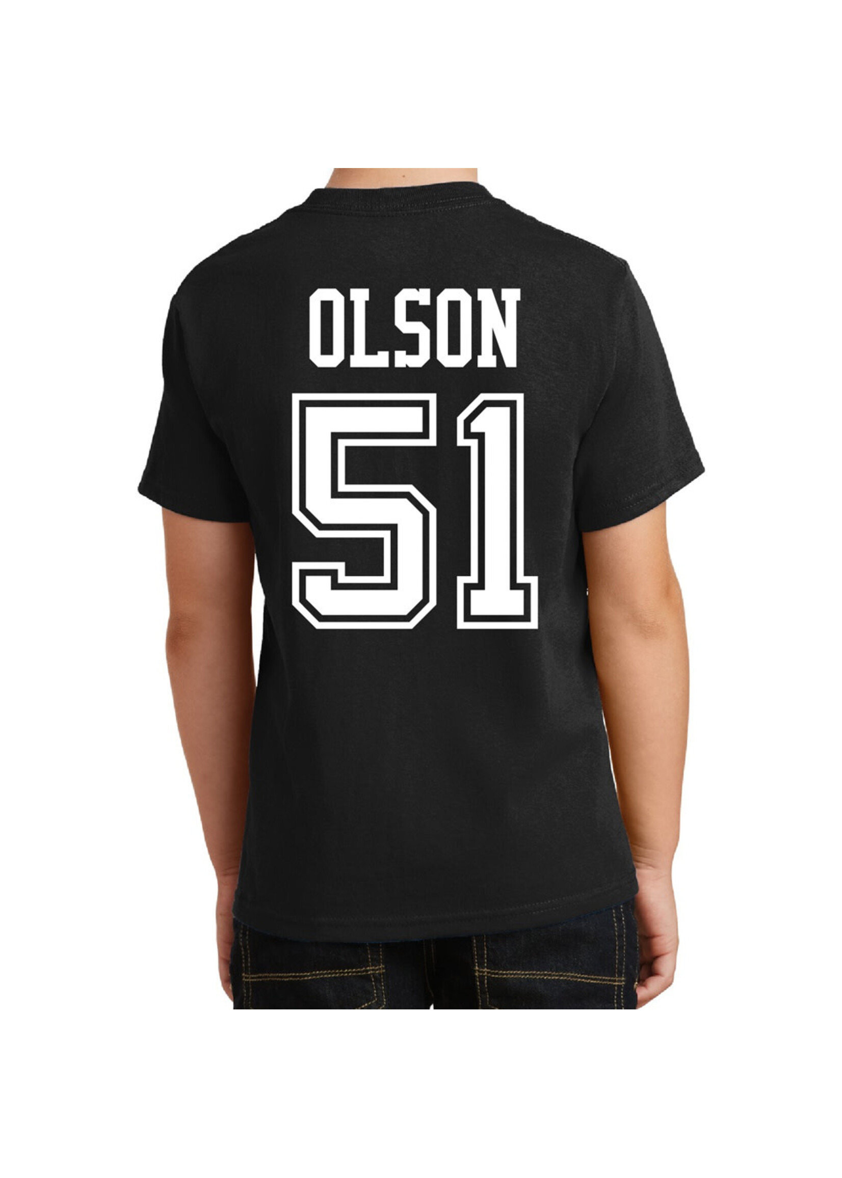 AHUNDYP #51 Caleb Olson North Dakota Football Youth Sport Tee
