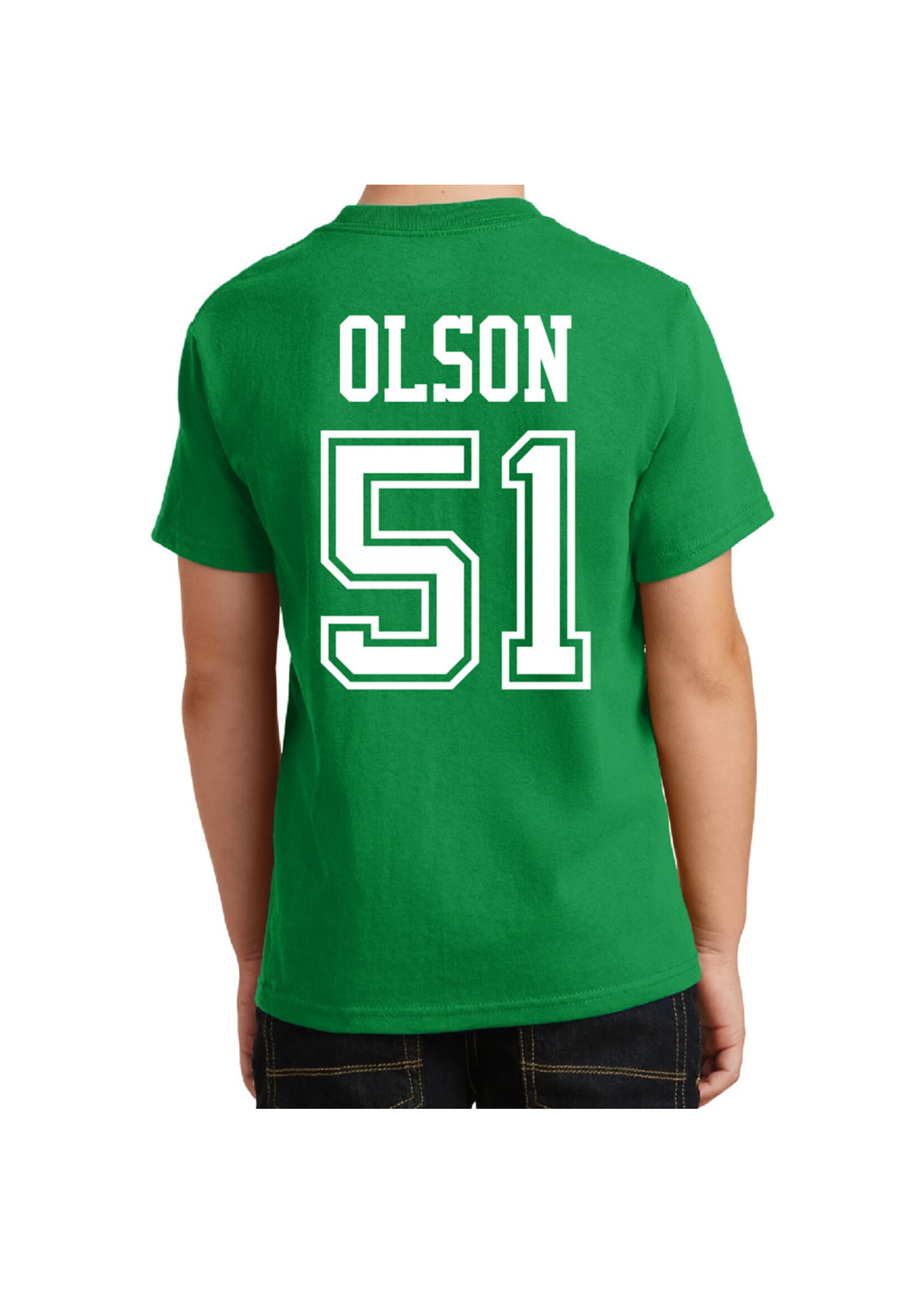 AHUNDYP #51 Caleb Olson North Dakota Football Youth Sport Tee