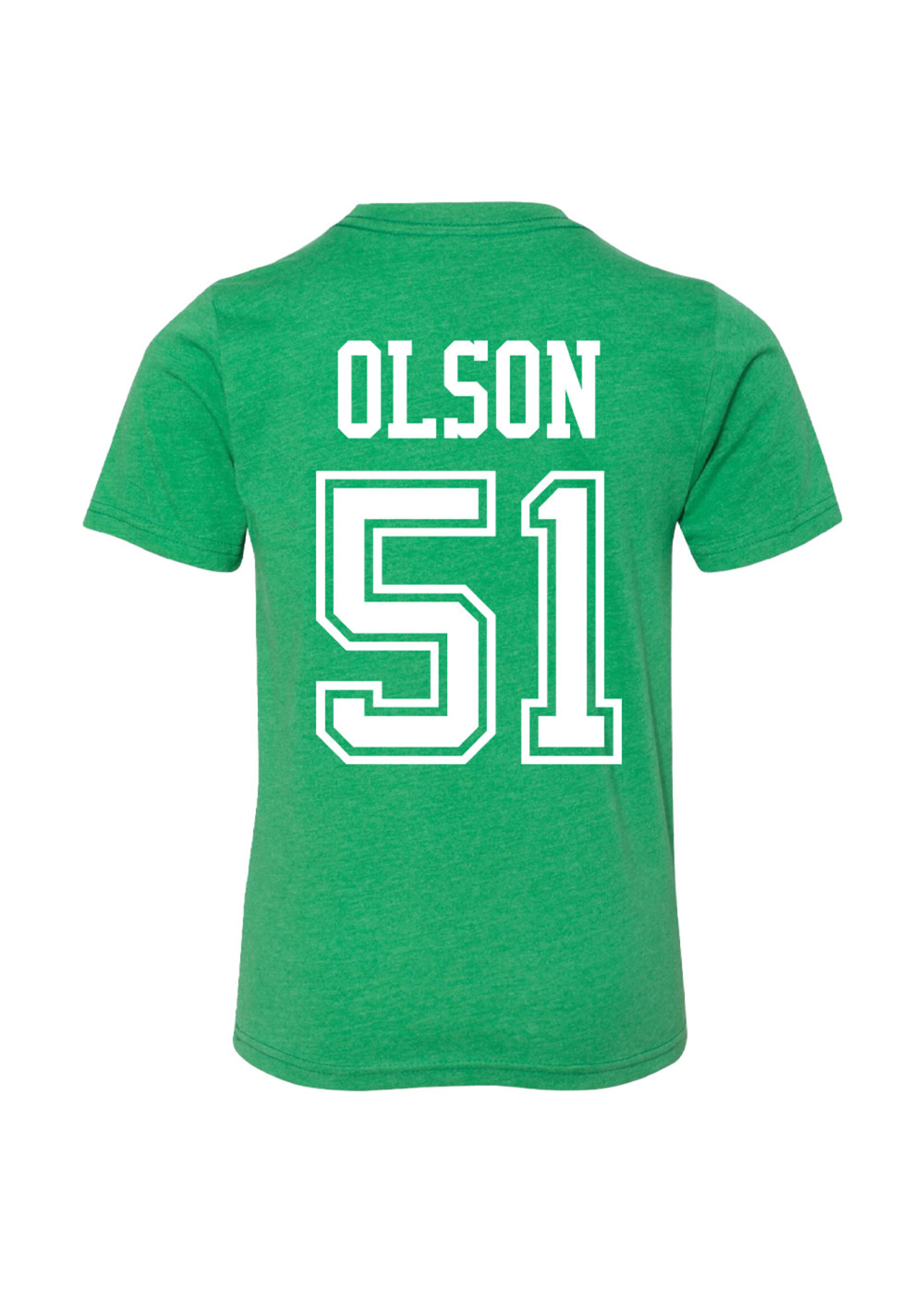 AHUNDYP #51 Caleb Olson North Dakota Football Youth Sport Tee