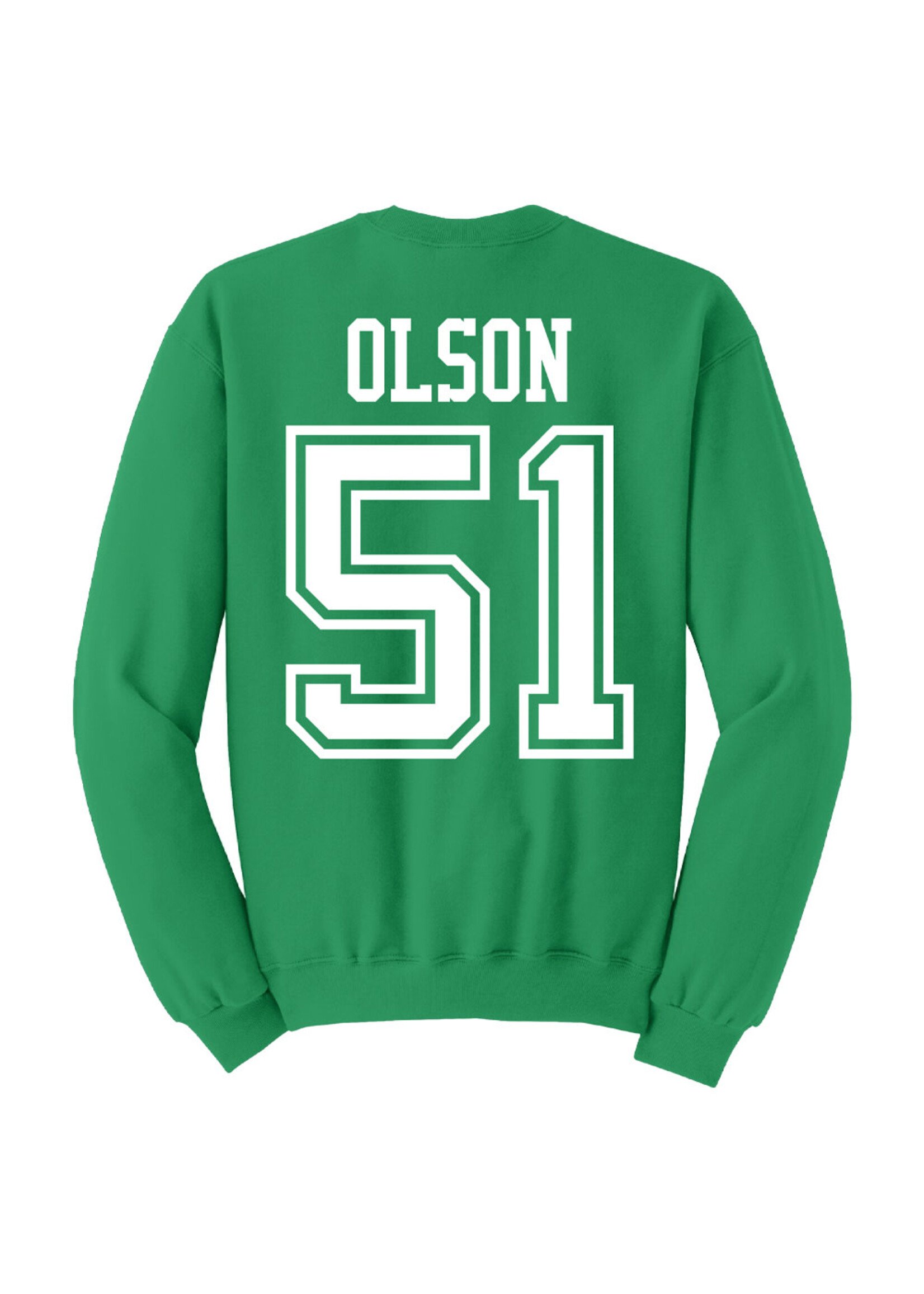 AHUNDYP #51 Caleb Olson North Dakota Football Sport Crew