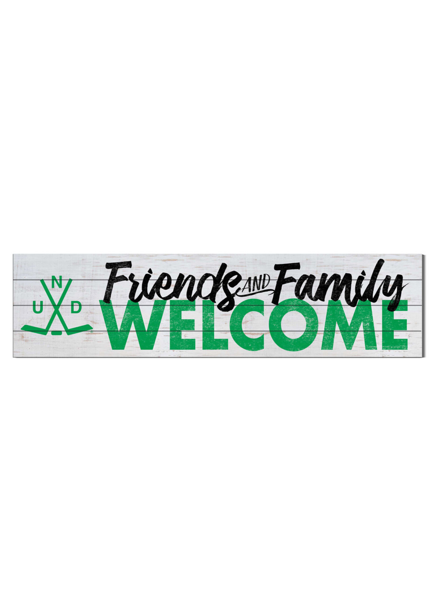 University of North Dakota Shiplap 40"x10" Sign