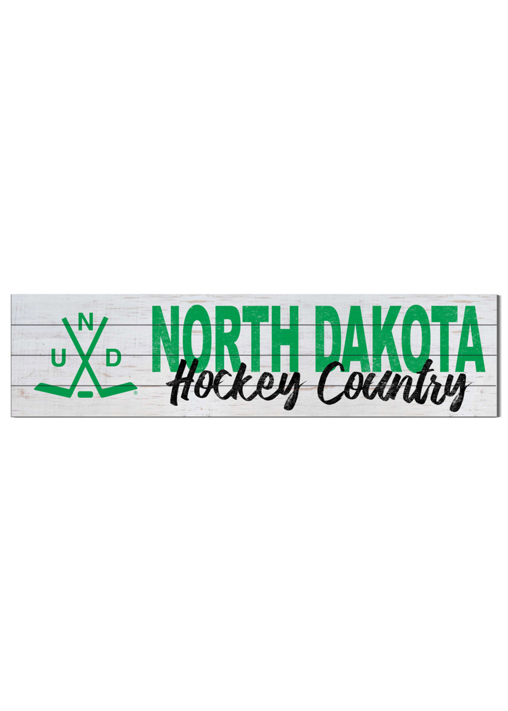 University of North Dakota Shiplap 40"x10" Sign