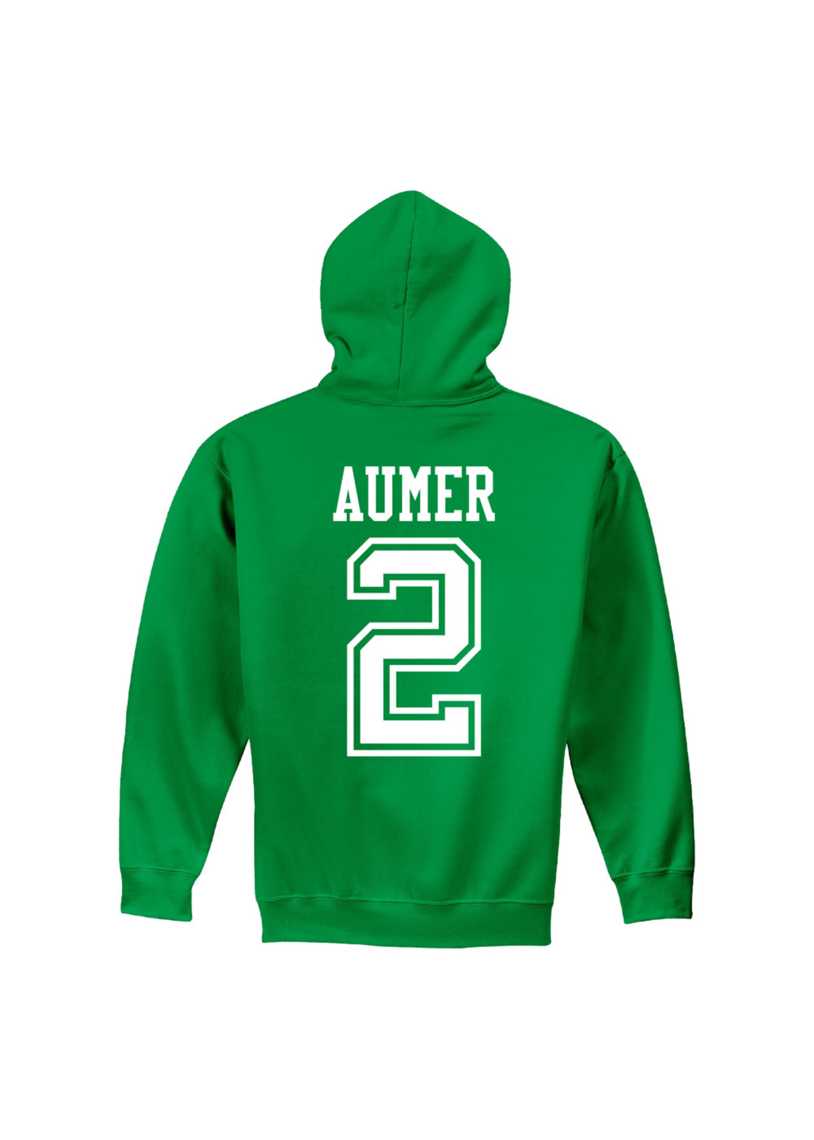 AHUNDYP #2 Mikayla Aumer North Dakota Basketball Sport Hood