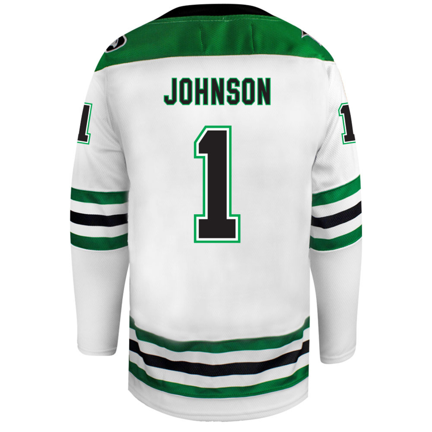Adidas #1 Kaleb Johnson Adidas Authentic North Dakota Hockey Jersey