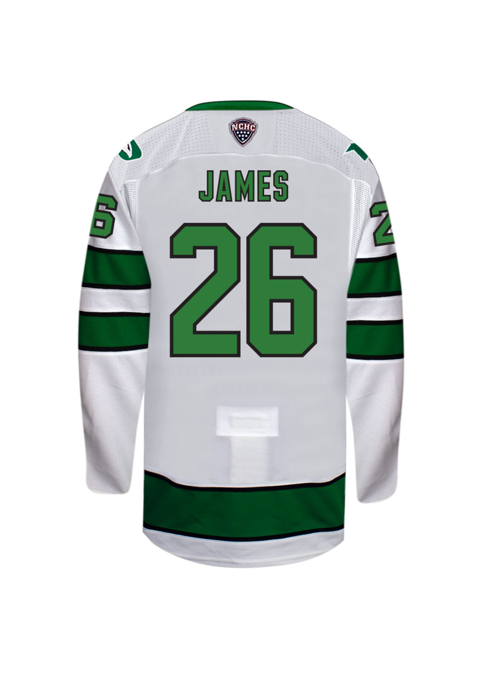 Beauty Unis #26 Dylan James  North Dakota Hockey Beauty Youth Jersey