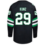 Adidas #29 Jackson Kunz Authentic North Dakota Hockey Jersey