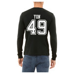 AHUNDYP #49 Josh Yon North Dakota Football Sport Adult Long Sleeve