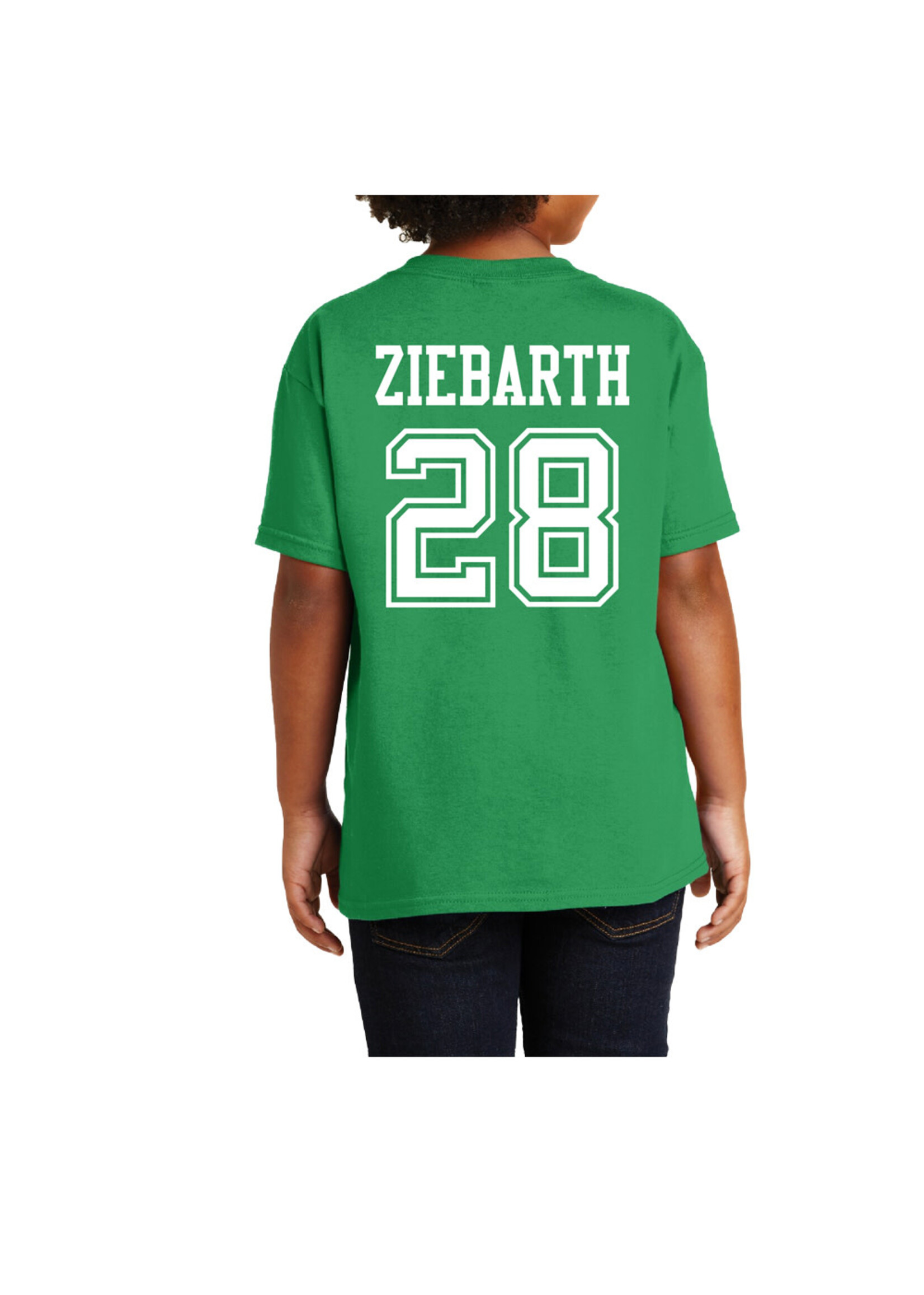 AHUNDYP #28 Gaven Ziebarth North Dakota Football Sport Youth Tee