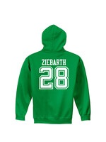 AHUNDYP #28 Gaven Ziebarth North Dakota Football Sport Adult Hood