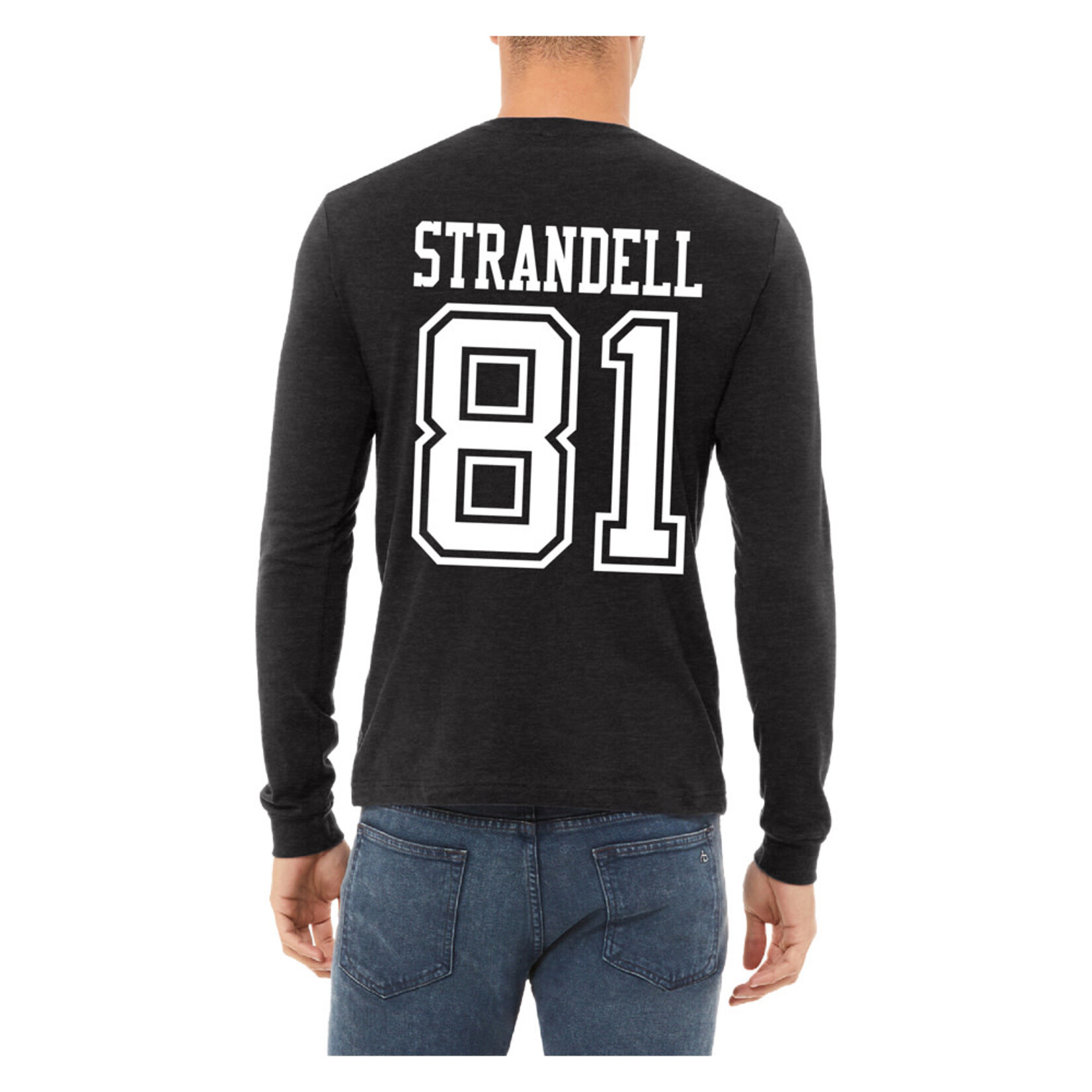 AHUNDYP #81 Sam Strandell North Dakota Football Sport Adult Long Sleeve