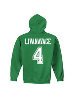 AHUNDYP #4 Jake Livanavage North Dakota Hockey Sport Youth Hood