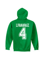 AHUNDYP #4 Jake Livanavage North Dakota Hockey Sport Adult Hood