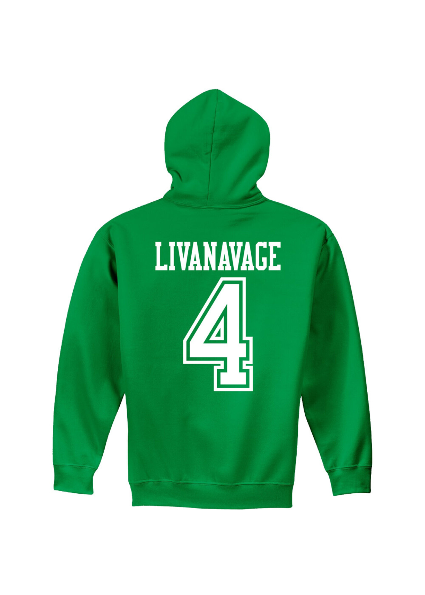 AHUNDYP #4 Jake Livanavage North Dakota Hockey Sport Adult Hood