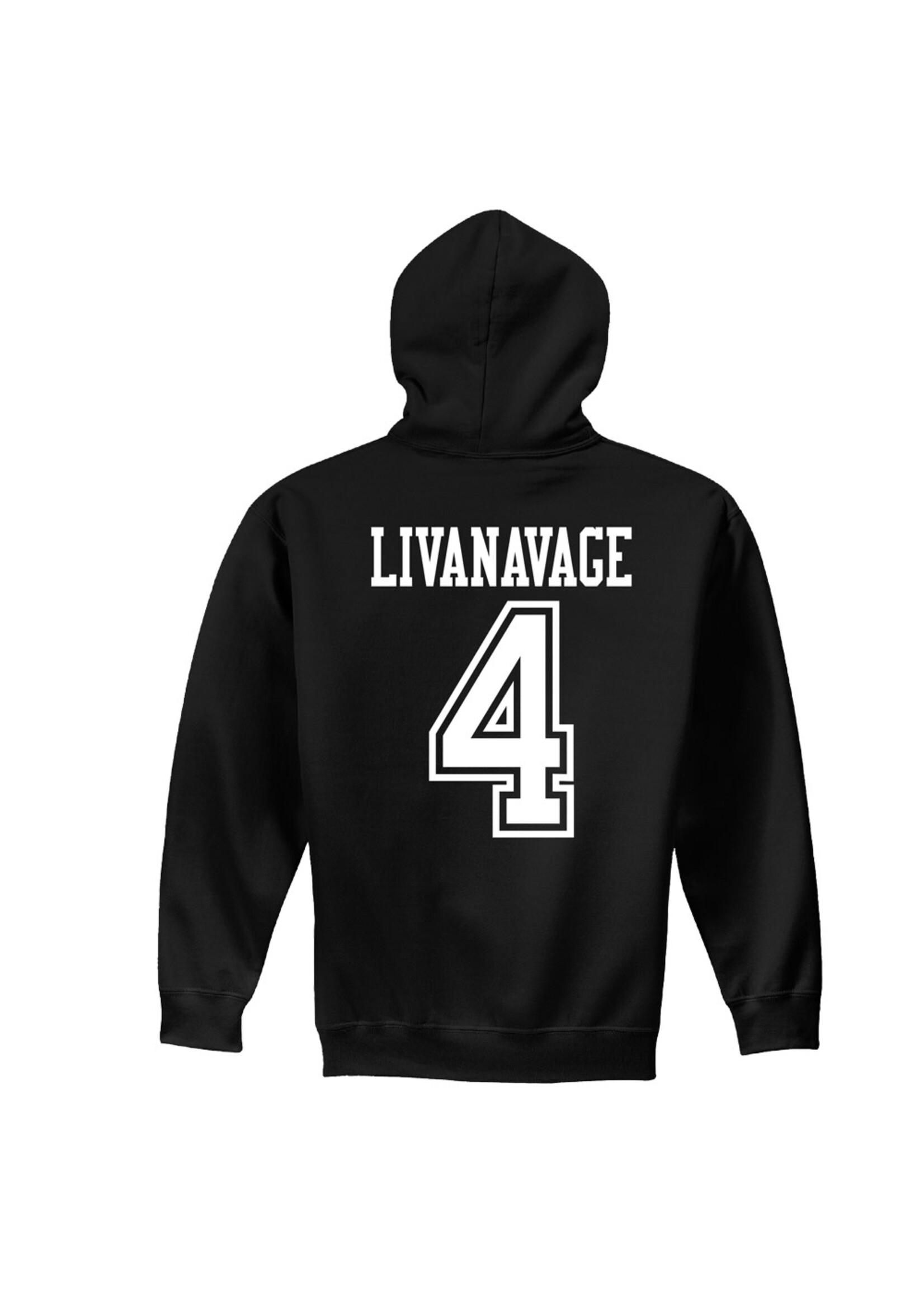 AHUNDYP #4 Jake Livanavage North Dakota Hockey Sport Adult Hood