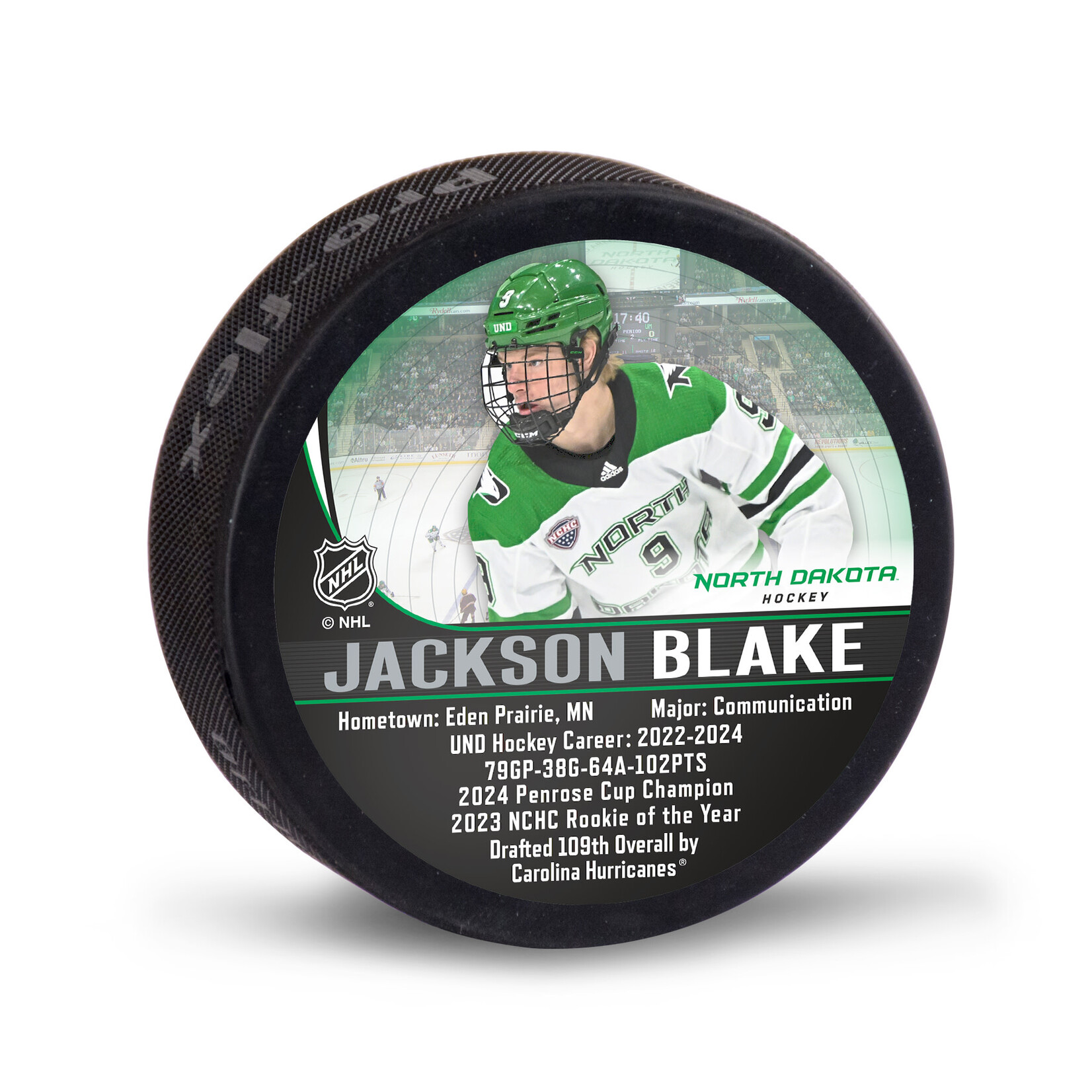 Wincraft UND Alumni Jackson Blake Puck