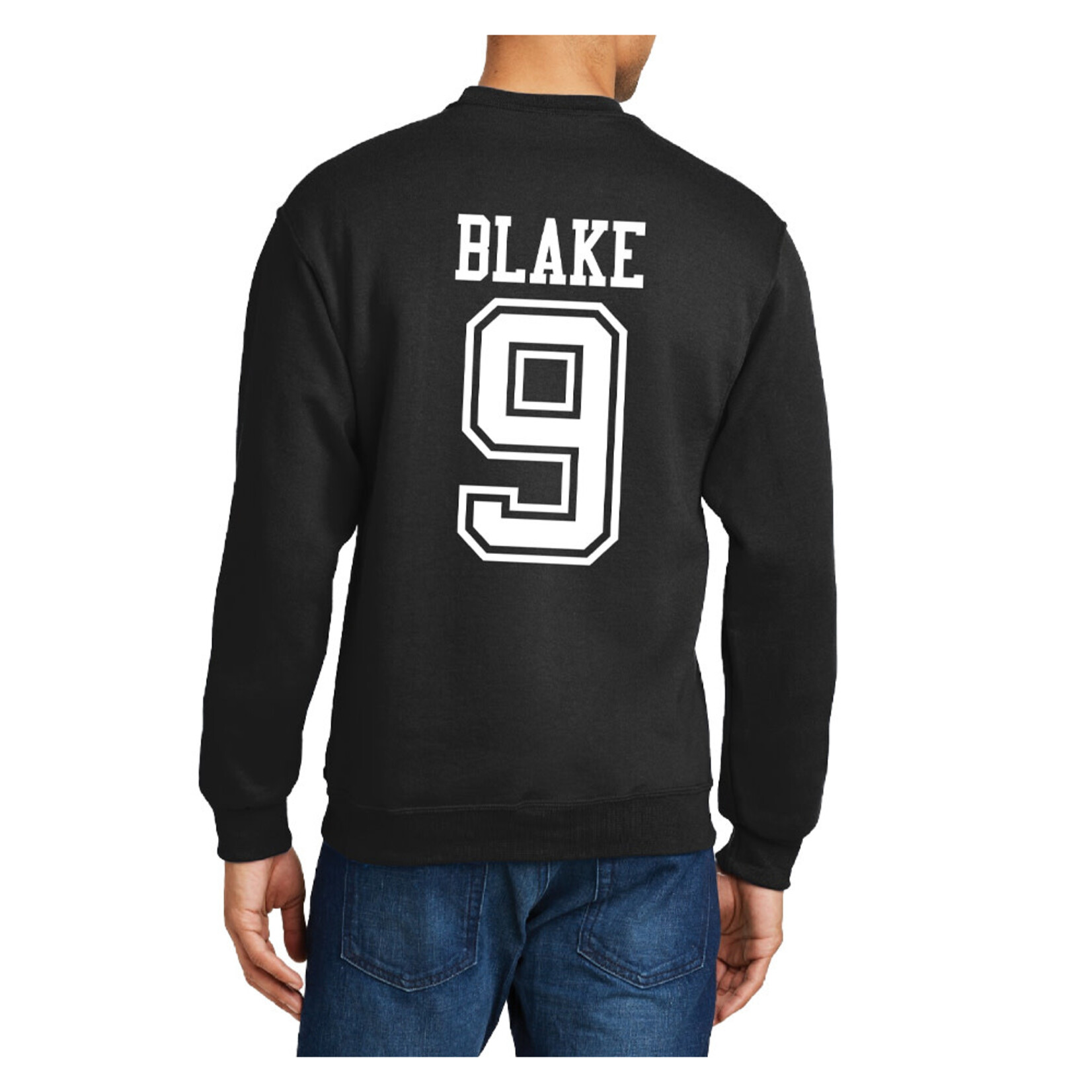 AHUNDYP #9 Jackson Blake North Dakota Hockey Sport Adult Crew