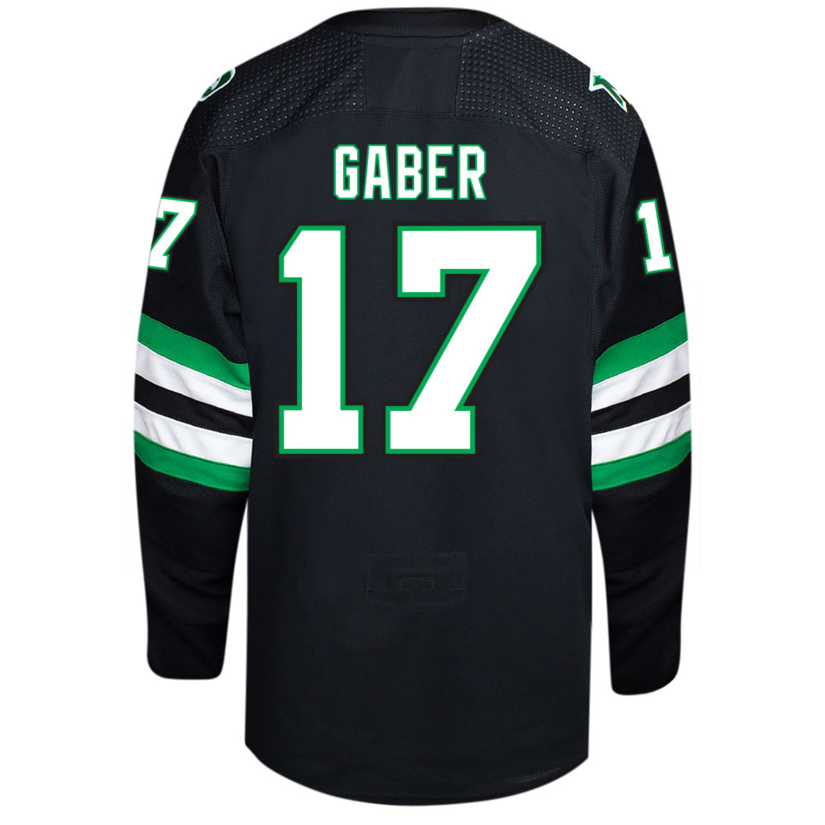 Adidas #17 Riese Gaber Authentic North Dakota Hockey Jersey