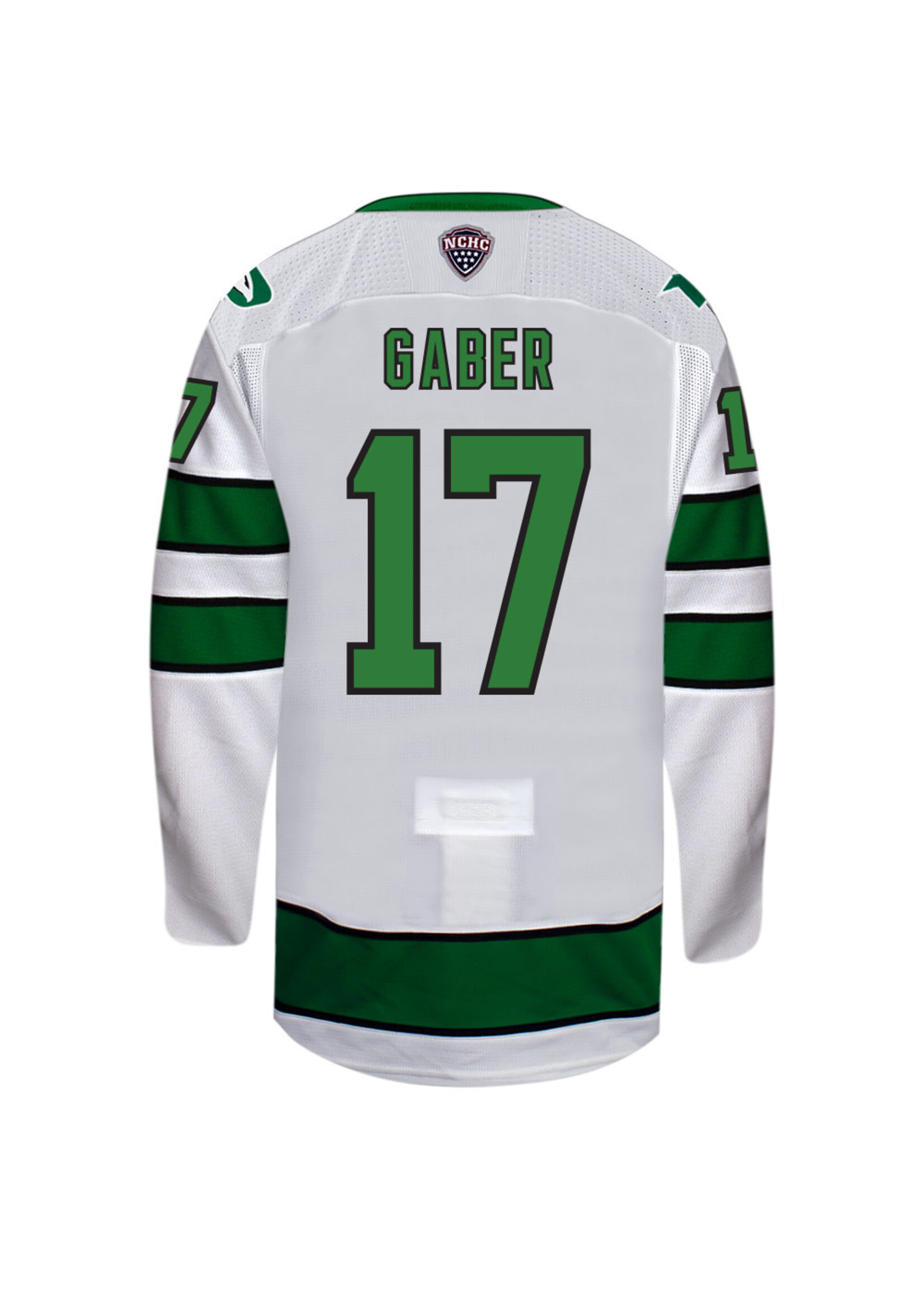 Beauty Unis #17 Riese Gaber North Dakota Hockey Beauty Youth Jersey