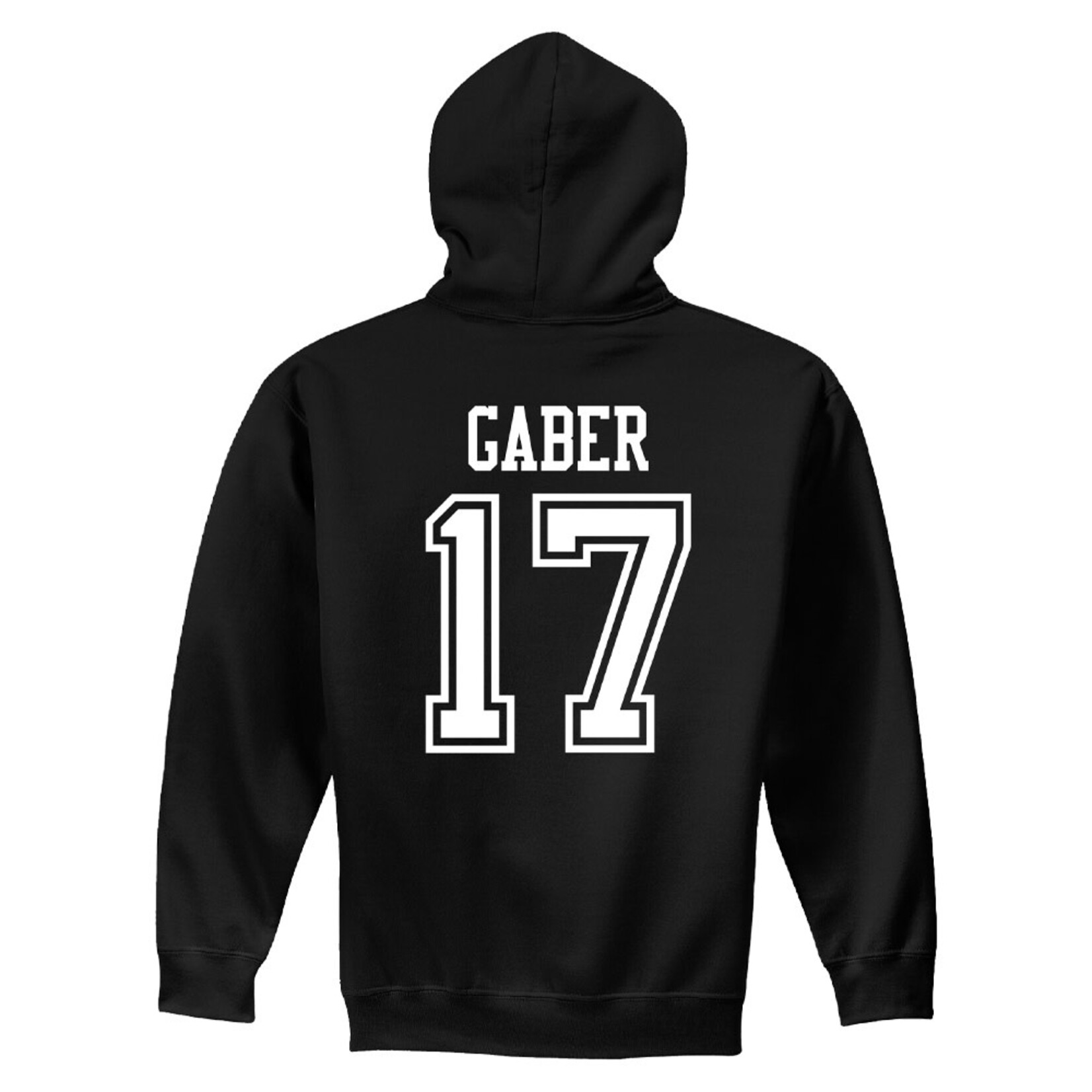 AHUNDYP #17 Riese Gaber North Dakota Hockey Sport Adult Hood