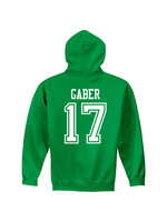 AHUNDYP #17 Riese Gaber North Dakota Hockey Sport Adult Hood