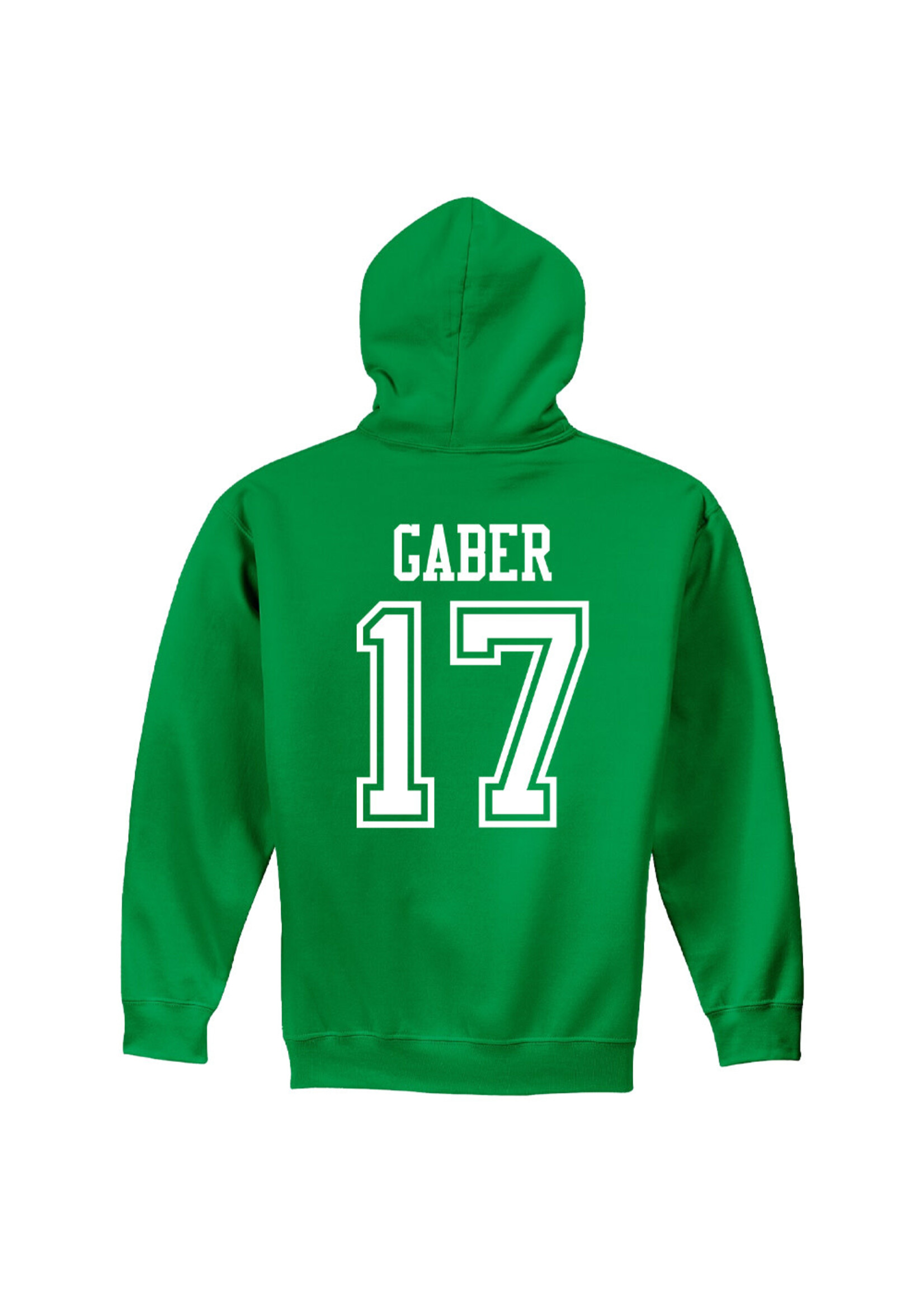 AHUNDYP #17 Riese Gaber North Dakota Hockey Sport Adult Hood