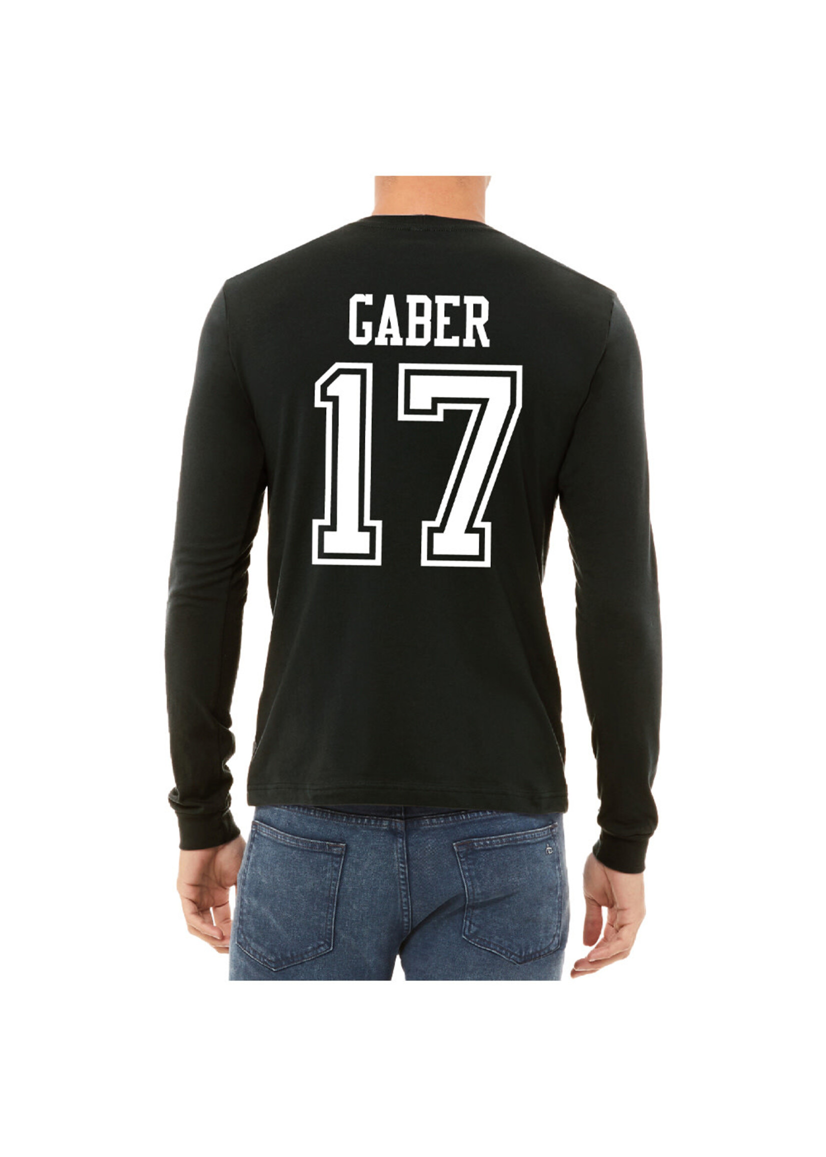 AHUNDYP #17 Riese Gaber North Dakota Hockey Sport Adult Long Sleeve