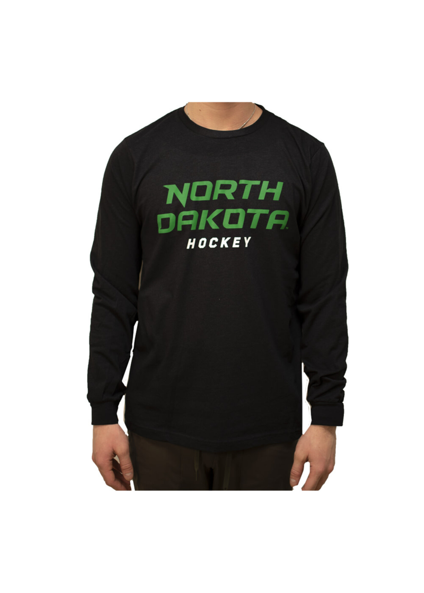 AHUNDYP #17 Riese Gaber North Dakota Hockey Sport Adult Long Sleeve