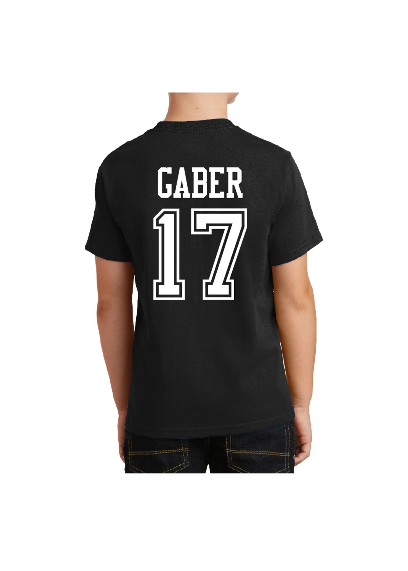 AHUNDYP #17 Riese Gaber North Dakota Hockey Youth Sport Tee
