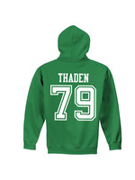AHUNDYP #79 Trace Thaden North Dakota Football Sport Adult Hood