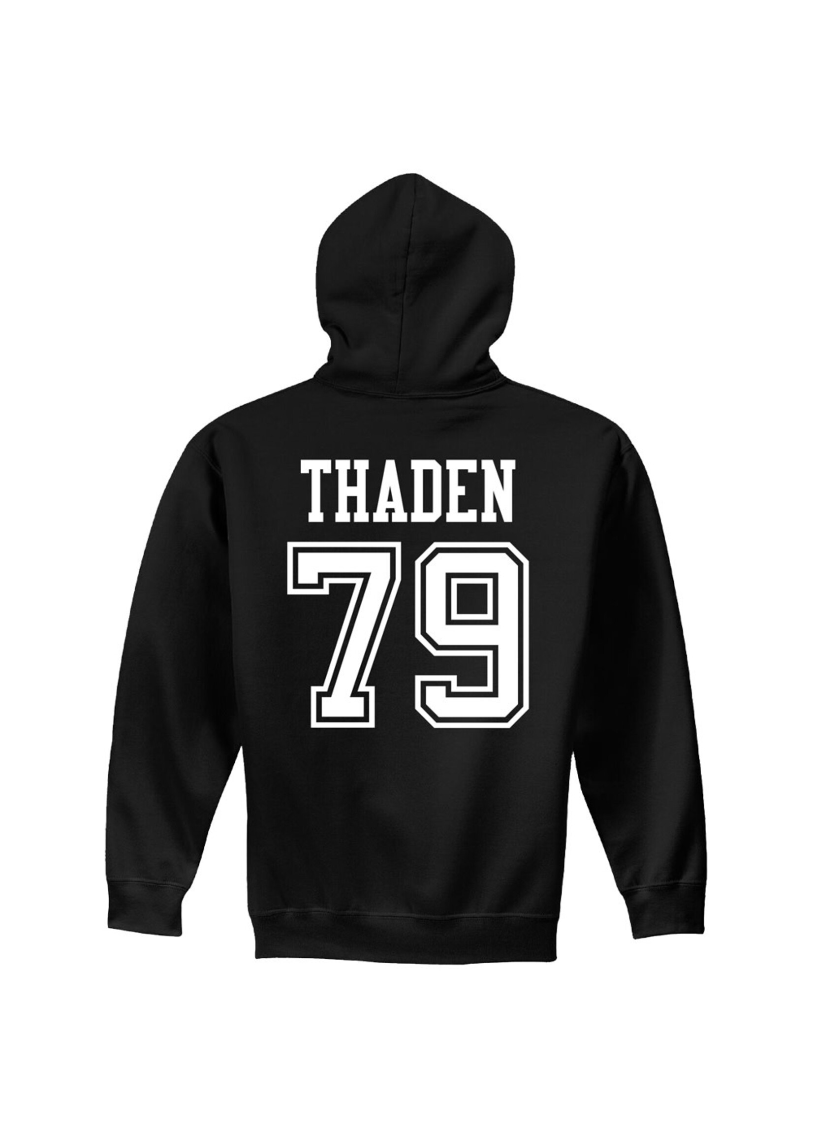 AHUNDYP #79 Trace Thaden North Dakota Football Sport Youth Hood
