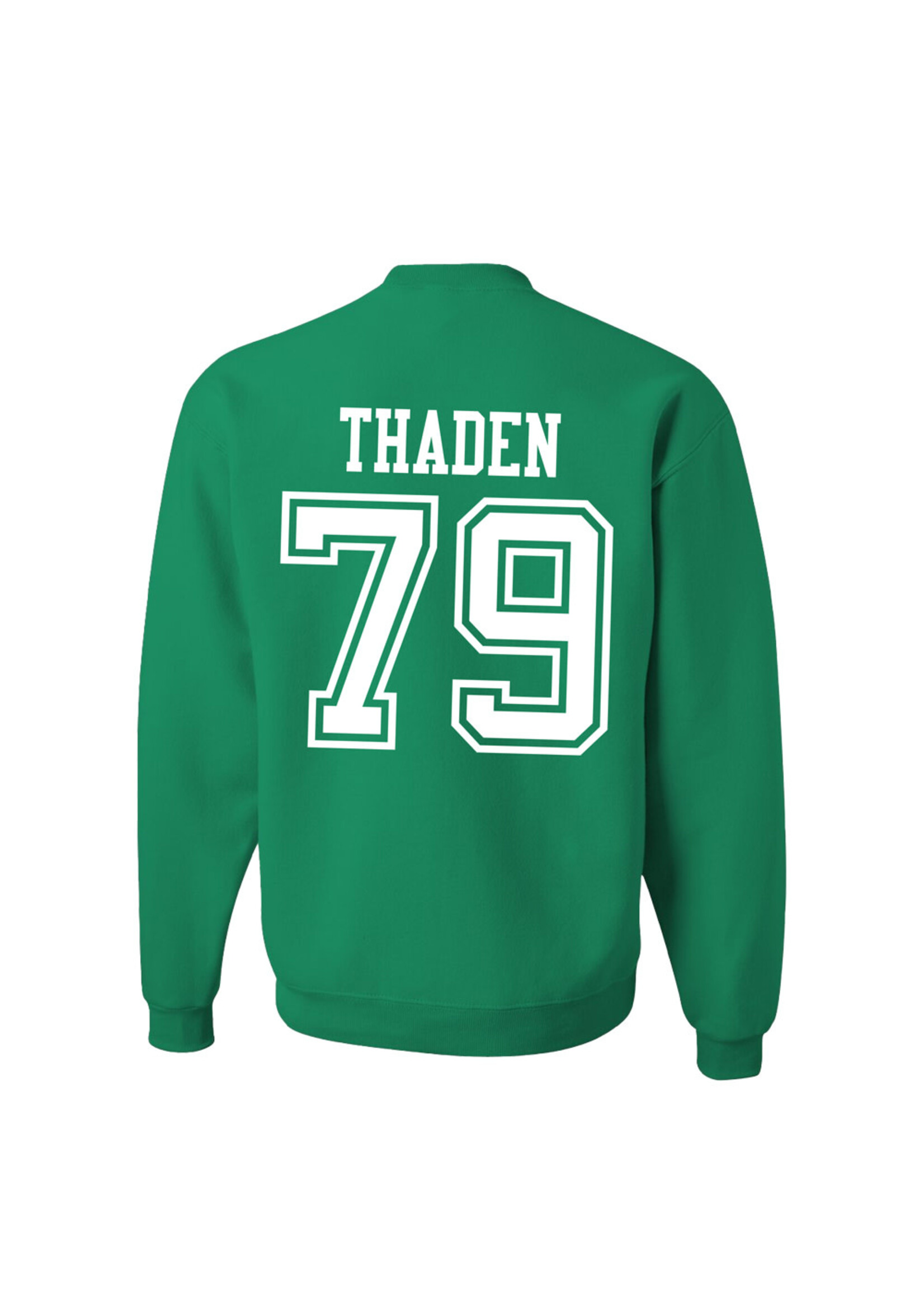 AHUNDYP #79 Trace Thaden North Dakota Football Sport Adult Crew