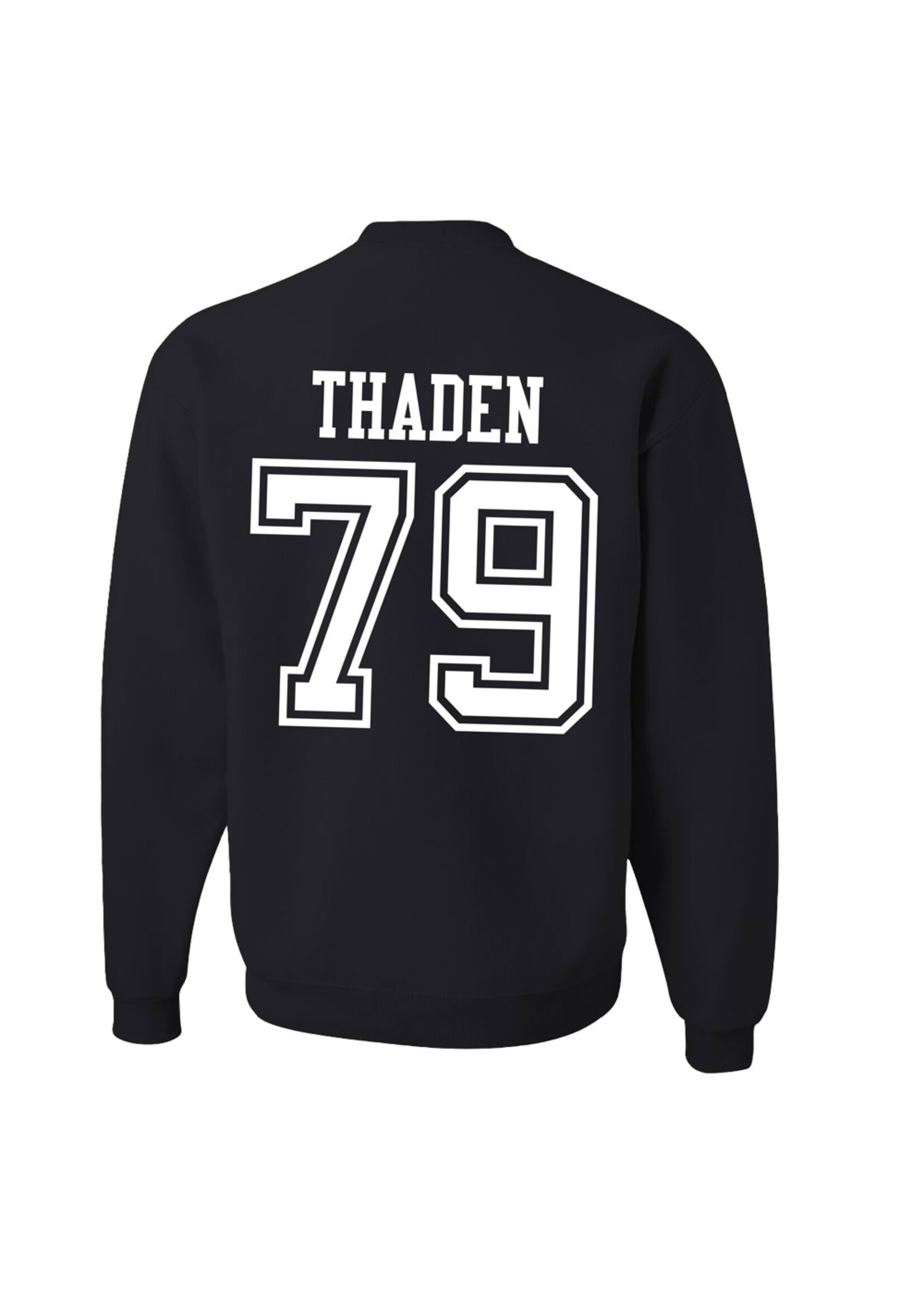 AHUNDYP #79 Trace Thaden North Dakota Football Sport Adult Crew