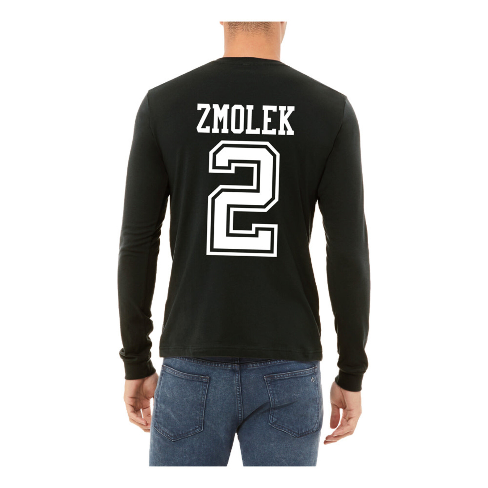 AHUNDYP #2 Bennett Zmolek North Dakota Hockey Sport Adult Long Sleeve