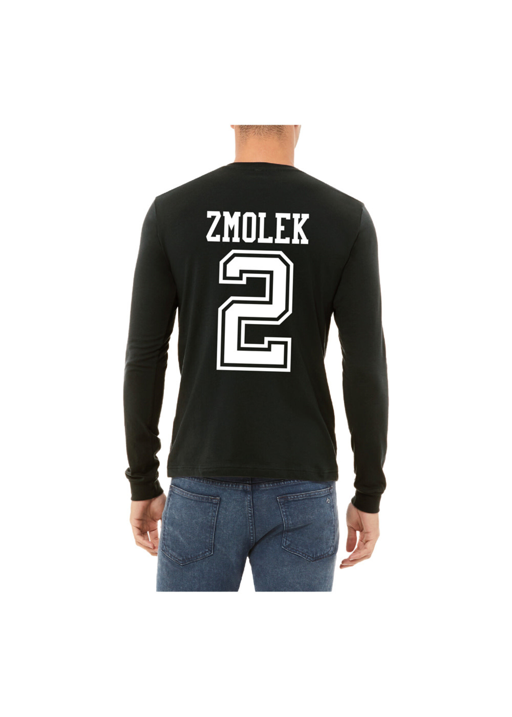 AHUNDYP #2 Bennett Zmolek North Dakota Hockey Sport Adult Long Sleeve