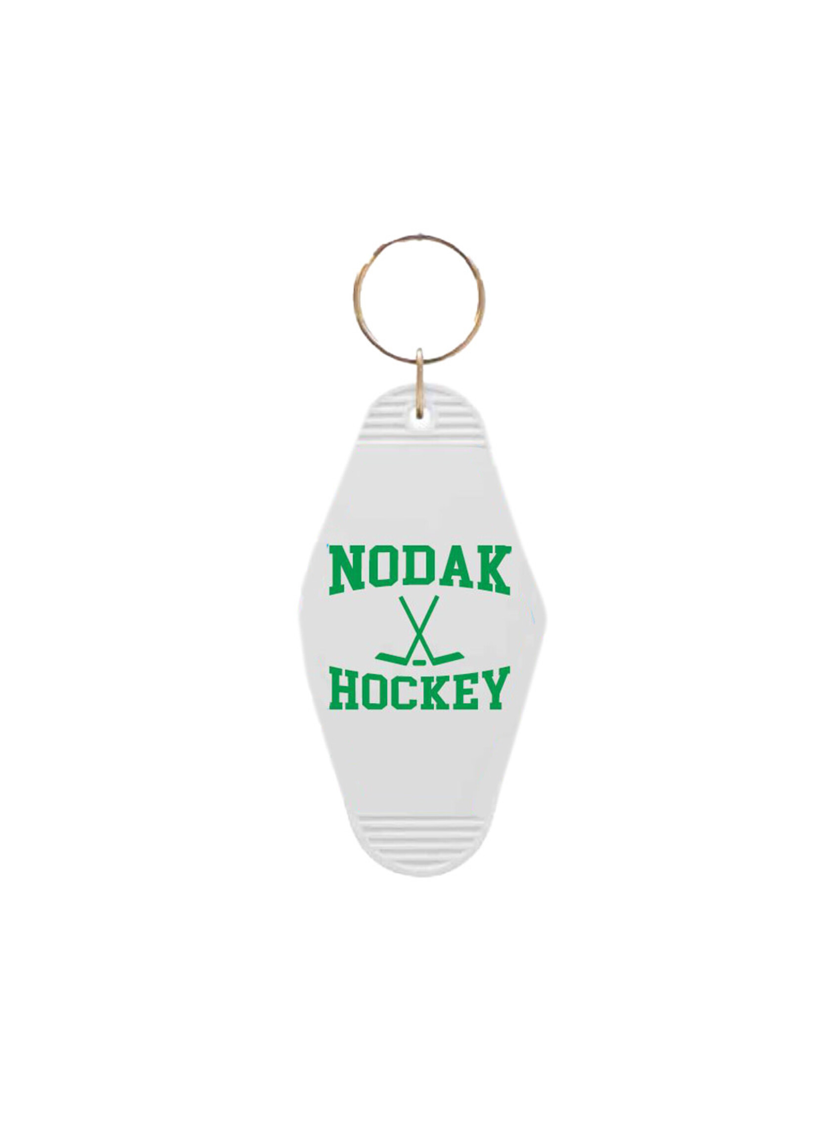 Vintage NODAK Hockey Keychain