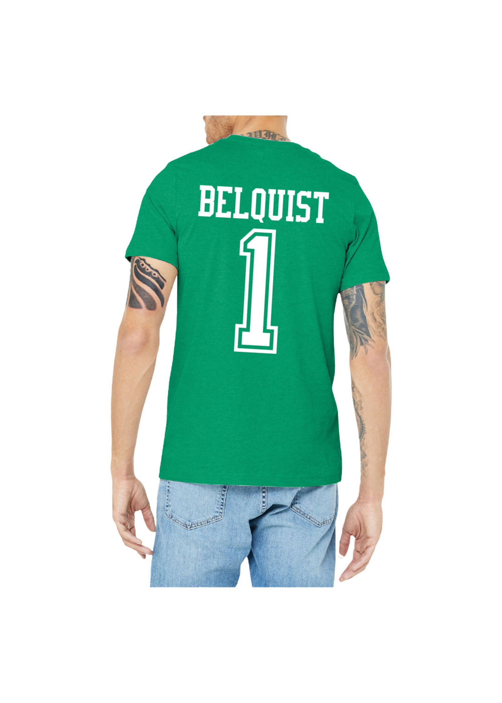 AHUNDYP #1 Bo Belquist North Dakota Football Sport  Adult Tee