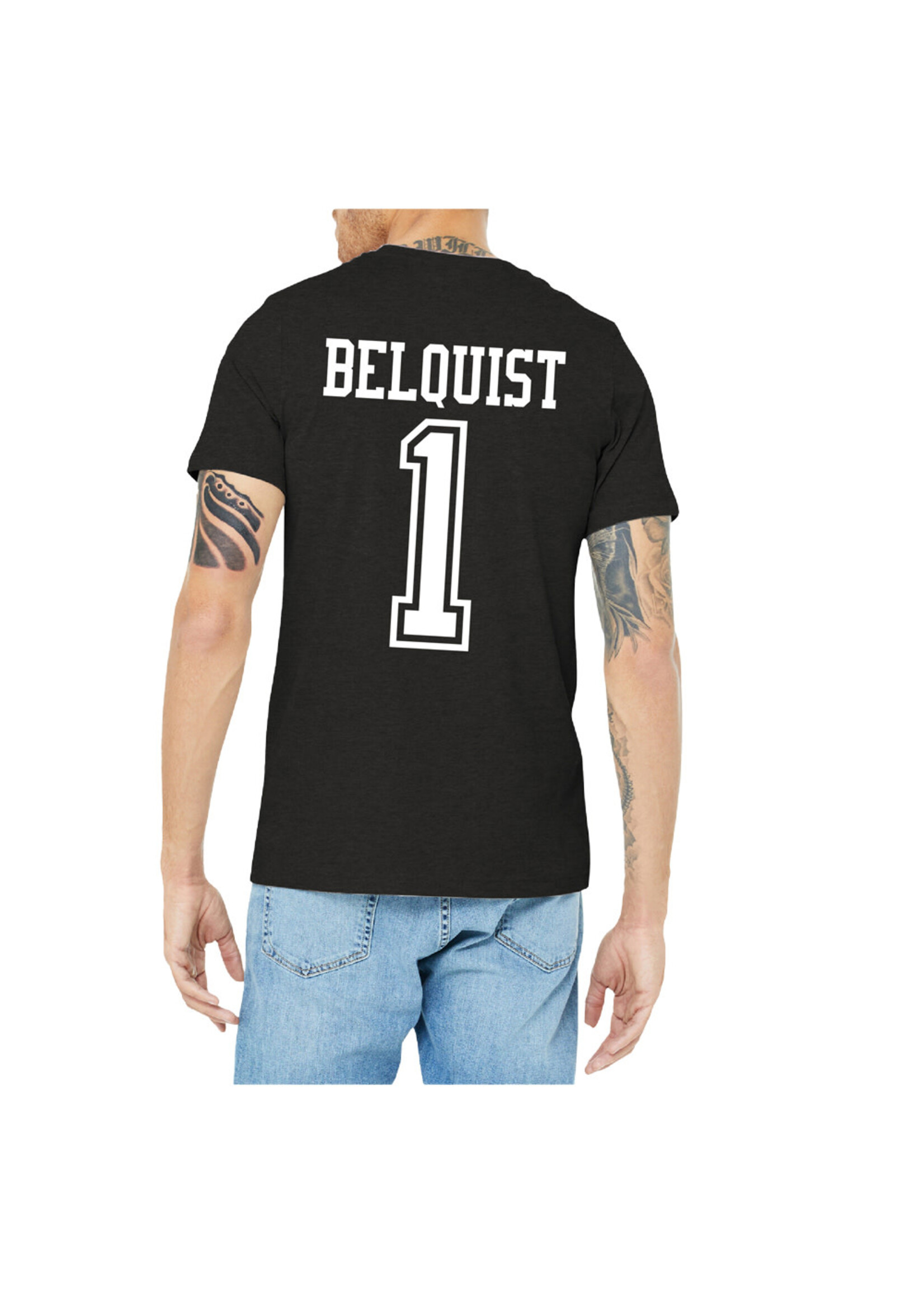 AHUNDYP #1 Bo Belquist North Dakota Football Sport  Adult Tee