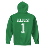 AHUNDYP #1 Bo Belquist North Dakota Football Sport Youth Hood