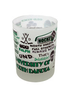 Rocks Frosted 14oz University of North Dakota Glass