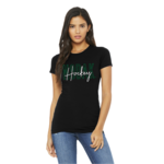 AHUNDYP Women's Slim Fit NODAK Hockey Tee