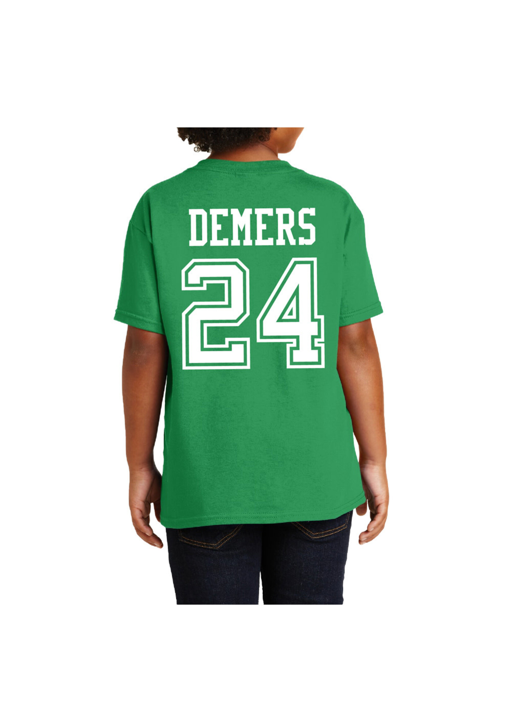 AHUNDYP #24 Walker Demers North Dakota Basketball Youth Sport Tee