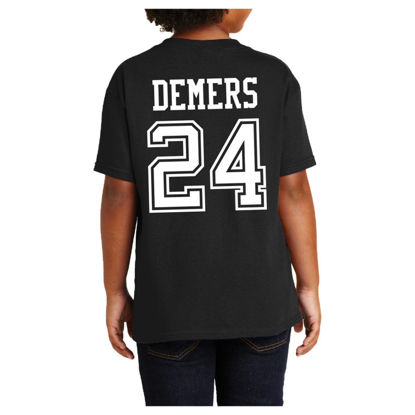 AHUNDYP #24 Walker Demers North Dakota Basketball Youth Sport Tee