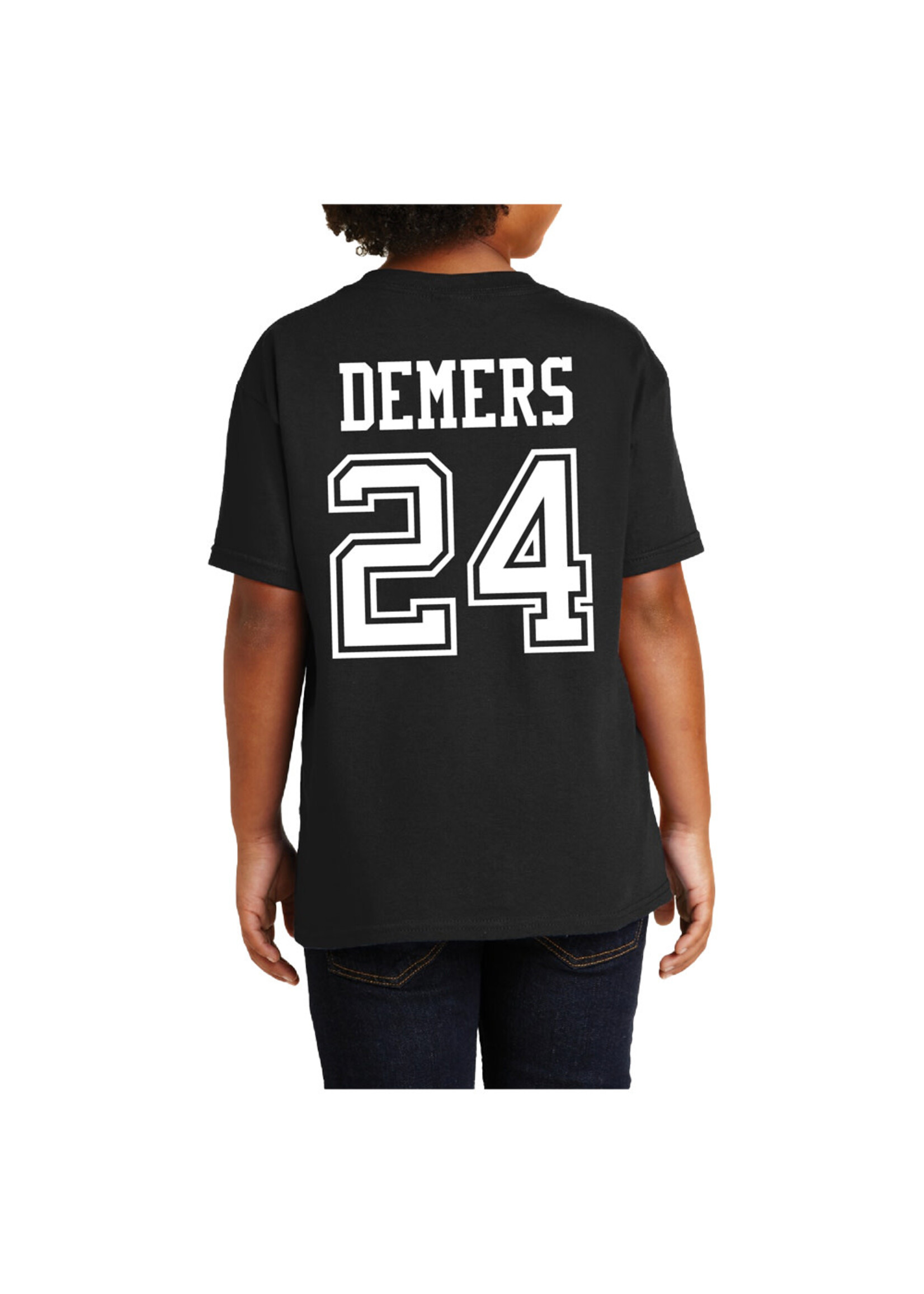 AHUNDYP #24 Walker Demers North Dakota Basketball Youth Sport Tee