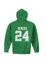 AHUNDYP #24 Walker Demers North Dakota Basketball Sport Adult Hood