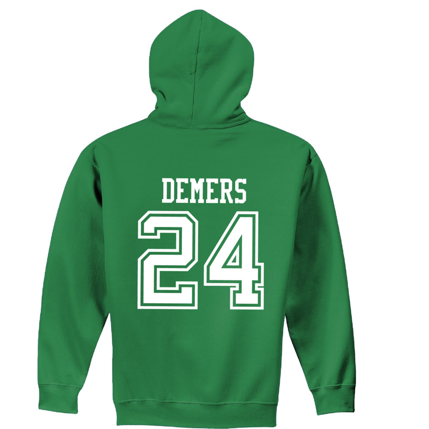 AHUNDYP #24 Walker Demers North Dakota Basketball Sport Adult Hood